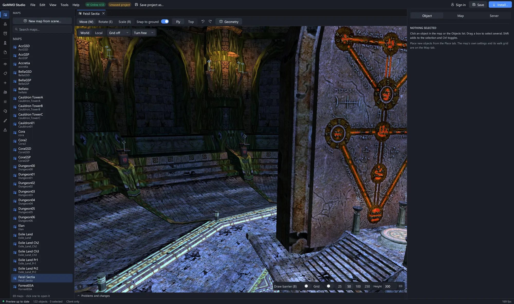 The Feisil Sectia temple from the RF Online 4.55 client, the newest RF client Studio reads.