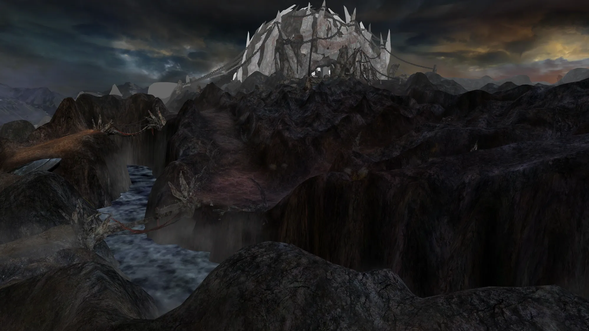 Wounded Land from RF Online 4.55, a 4K photo drawn at twice its size for smooth edges.